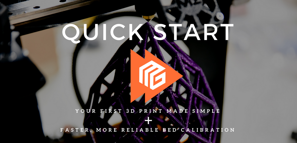 MakerGear Quick start app - Getting started and bed leveling / calibration